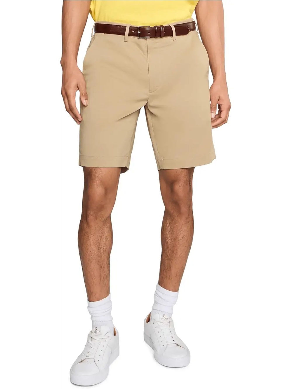 Polo Ralph Lauren Performance Stretch Woven Khaki Shorts Size 38 Golf Hiking